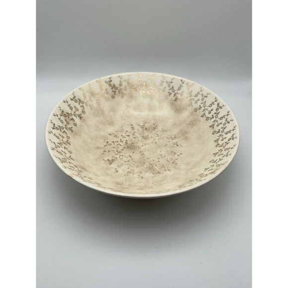 The French Saxon China 22k Gold Floral Trim 8.5 Inch Bowl Made In USA Used - Picture 2 of 6